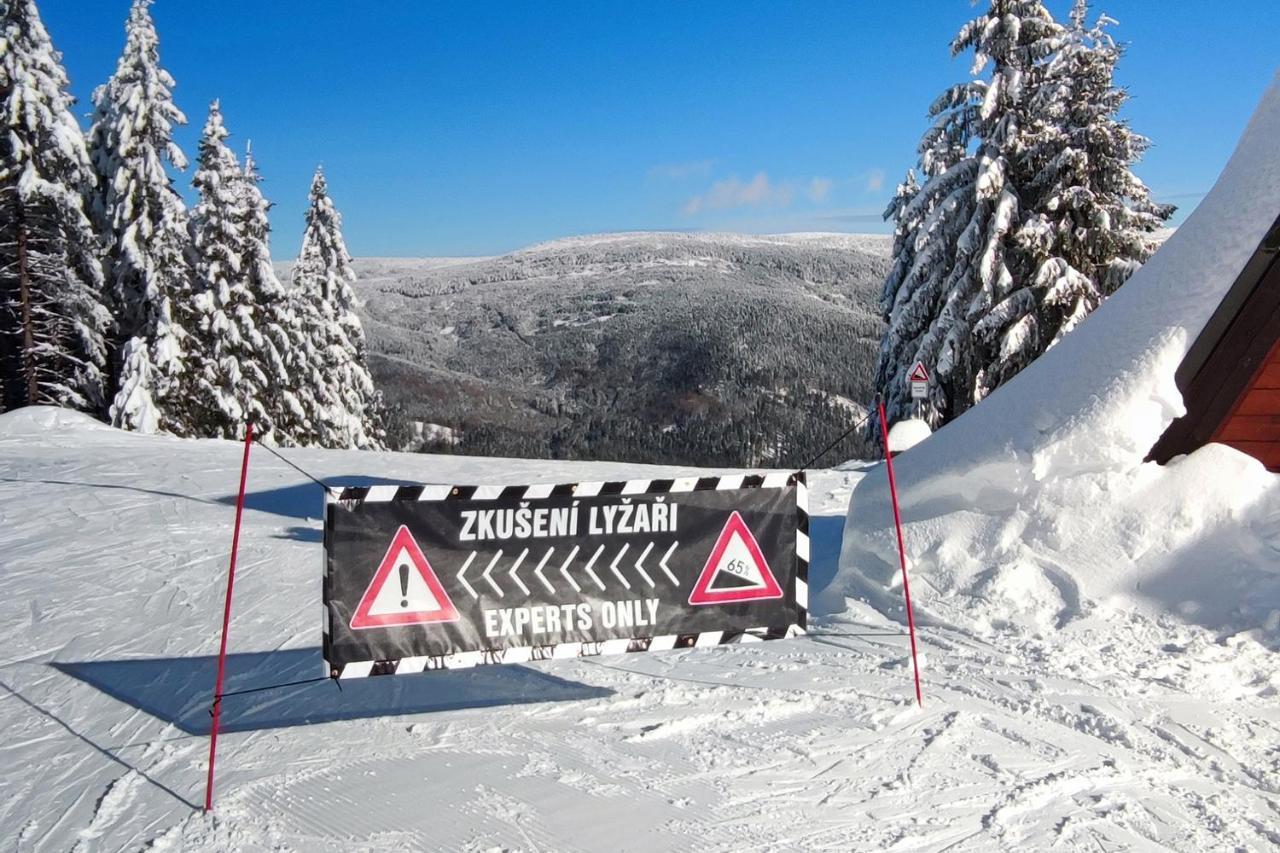 Enjoyharrachov - Atraktivni Slunne Studio Certovka V Centru Harrachova S Garazovym Parkovanim, Wifi-Wlan, Sat, Herni Konzoli, Netflix Zdarma A Nejkrasnejsim Vyhledem Na Certovu Horu S Arealem Skokanskych Mustku A Sjezdovku Екстериор снимка